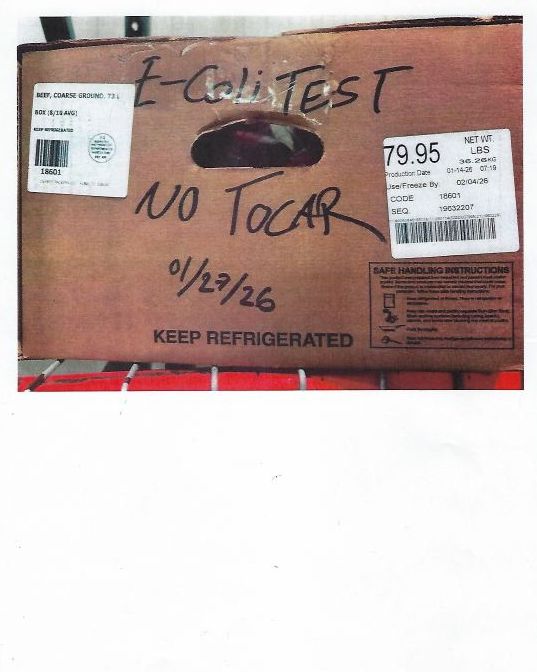 Product label for CS Beef Packers, LLC Recalls Ground Beef Products That May be Contaminated With E. Coli O145 