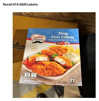 Product label for Shan Distribution Network, Inc. Recalls Ineligible Frozen Siluriformes Breaded Fish Fillet and Stick Products Imported from the United Arab Emirates