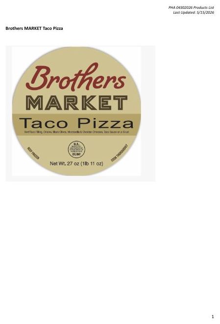 Product label for FSIS Issues Public Health Alert for Various Meat and Poultry Products Containing FDA-Regulated Dairy Products That Have Been Recalled Due to Possible Salmonella Contamination