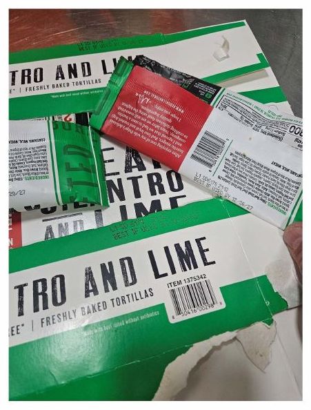 Product label for FSIS Issues Public Health Alert for Steak Burrito Product Due to Misbranding and Undeclared Allergen